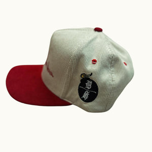 Red corduroy Snap Back