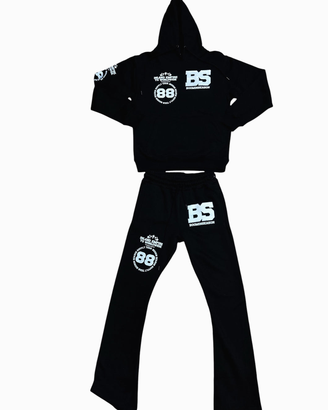 Black BS WORLD WIDE SWEAT SUIT