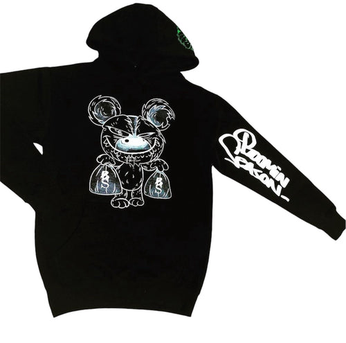 BOOMIN BEAR HOODIE BLACK